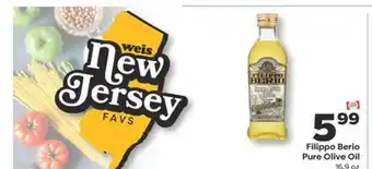 Weis Markets Filippo Berio Pure Olive Oil offer