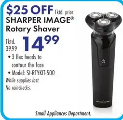 Boscov's SHARPER IMAGE Rotary Shaver offer