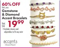 Boscov's Gemstone & Diamond Accent Bracelets offer