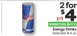 Weis Markets Red Bull Energy Drinks offer