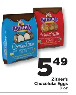 Weis Markets Zitner's Chocolate Eggs offer