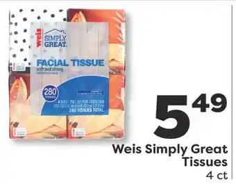 Weis Markets Weis Simply Great Tissues offer