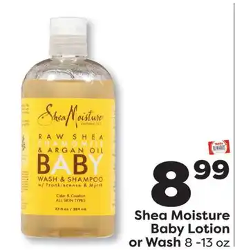 Weis Markets Shea Moisture Baby Lotion or Wash offer