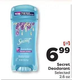 Weis Markets Secret Deodorant offer