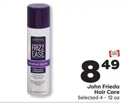 Weis Markets John Frieda Hair Care offer