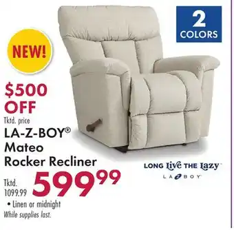 Boscov's LA-Z-BOY Mateo Rocker Recliner offer