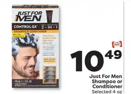 Weis Markets Just For Men Shampoo or Conditioner offer