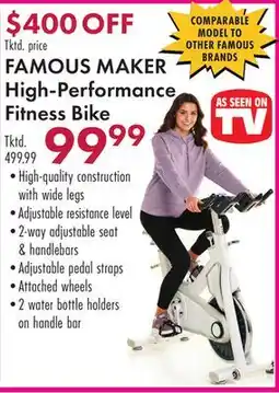 Boscov's FAMOUS MAKER High-Performance Fitness Bike offer