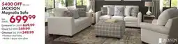 Boscov's JACKSON Magnolia Sofa offer