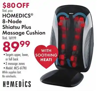 Boscov's HOMEDICS 8-Node Shiatsu Plus Massage Cushion offer