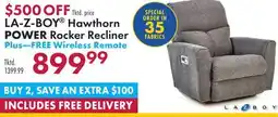 Boscov's LA-Z-BOY Hawthorn POWER Rocker Recliner offer