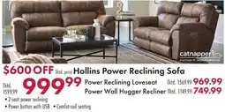 Boscov's Hollins Power Reclining Sofa offer