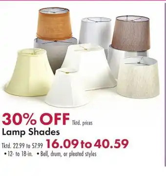 Boscov's Lamp Shades offer