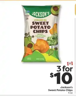 Weis Markets Jackson's Sweet Potato Chips offer