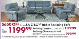 Boscov's LA-Z-BOY Robin Reclining Sofa offer