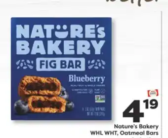 Weis Markets Nature's Bakery WHL WHT, Oatmeal Bars offer