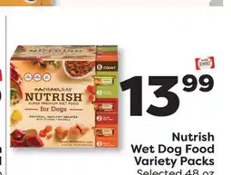 Weis Markets Nutrish Wet Dog Food Variety Packs offer