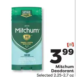 Weis Markets Mitchum Deodorant offer