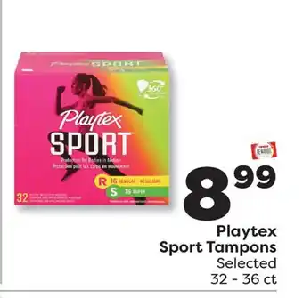 Weis Markets Playtex Sport Tampons offer