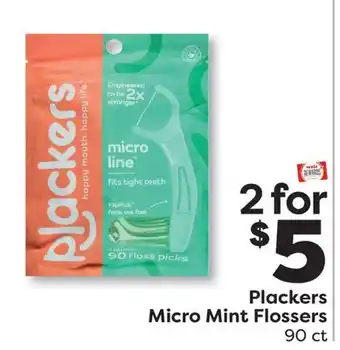 Weis Markets Plackers Micro Mint Flossers offer