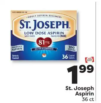 Weis Markets St. Joseph Aspirin offer