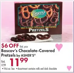 Boscov's Boscov's Chocolate-Covered Pretzels by ASHER'S offer