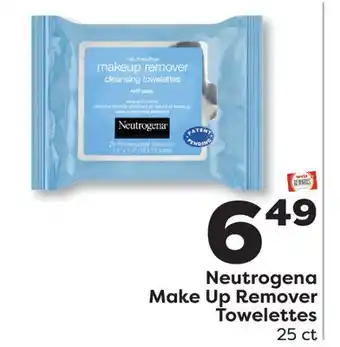 Weis Markets Neutrogena Make Up Remover Towelettes offer