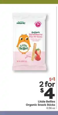 Weis Markets Little Bellies Organic Snack Sticks offer