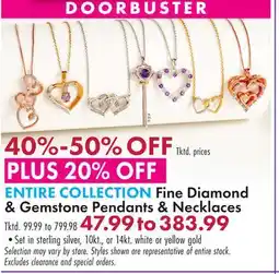 Boscov's ENTIRE COLLECTION Fine Diamond & Gemstone Pendants & Necklaces offer