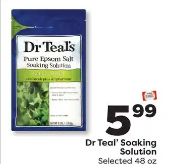 Weis Markets Dr Teal' Soaking Solution offer