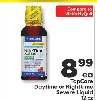 Weis Markets TopCare Daytime or Nighttime Severe Liquid offer