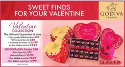 Boscov's Godiva Valentine COLLECTION The Expression offer