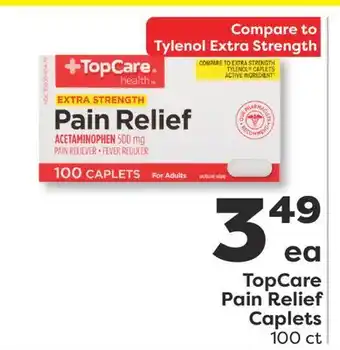 Weis Markets TopCare Pain Relief Caplets offer