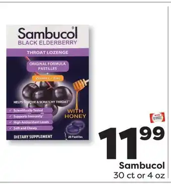 Weis Markets Sambucol offer