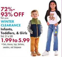 Boscov's WINTER CLEARANCE Infants, Toddlers, & Girls offer