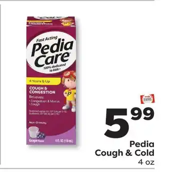 Weis Markets Pedia Cough & Cold offer