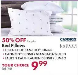 Boscov's Bed Pillows offer