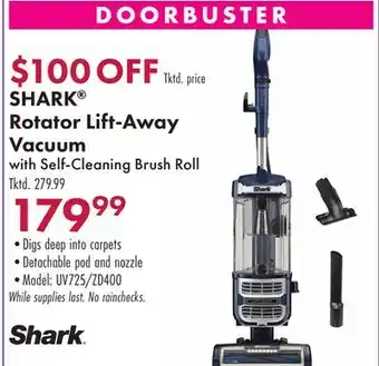 Boscov's SHARK Rotator Lift-Away Vacuum offer