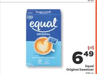 Weis Markets Equal Original Sweetner offer