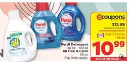 Weis Markets Persil Detergent 40 oz - 100 oz All Free & Clear 88 oz offer