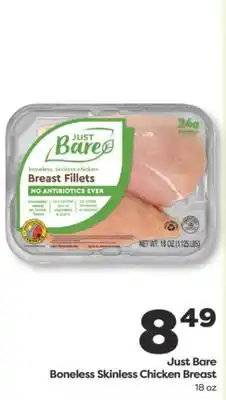 Weis Markets Just Bare Boneless Skinless Chicken Breast offer