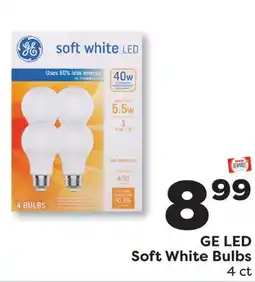 Weis Markets GE LED Soft White Bulbs offer