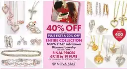 Boscov's ENTIRE COLLECTION NOVA STAR Lab Grown Diamond Jewelry offer