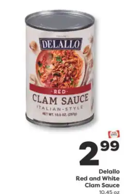 Weis Markets Delallo Red and White Clam Sauce offer