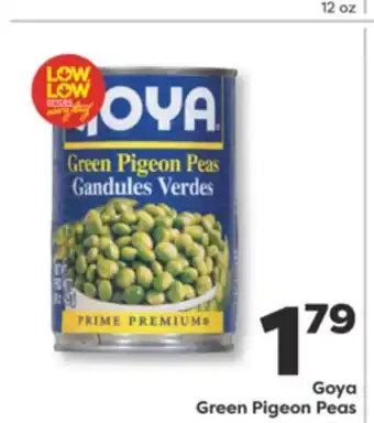 Weis Markets Goya Green Pigeon Peas offer