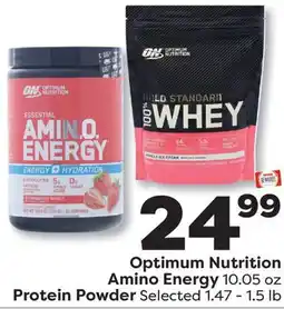 Weis Markets Optimum Nutrition Amino Energy 10.05 oz Protein Powder 1.47-1.5 lb offer