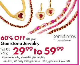 Boscov's Gemstone Jewelry offer