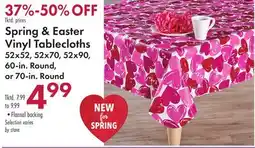 Boscov's Spring & Easter Vinyl Tablecloths offer