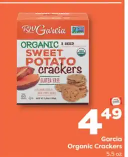 Weis Markets Garcia Organic Crackers offer