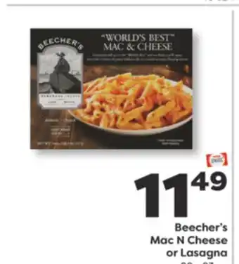 Weis Markets Beecher's Mac N Cheese or Lasagna offer